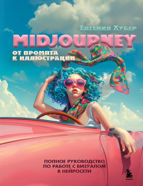 Обложка книги  «Midjourney. От промпта к иллюстрации. Полное руководство по работе с визуалом в нейросети»