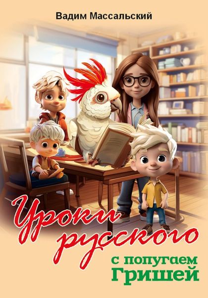 Обложка книги  «Уроки русского с попугаем Гришей»