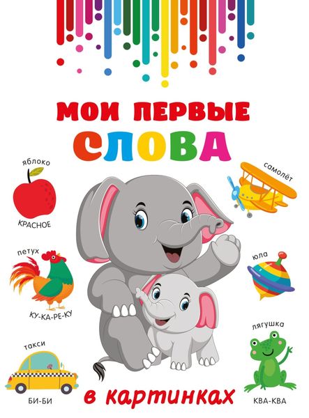 Обложка книги  «Мои первые слова в картинках»