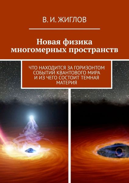 Обложка книги  «Новая физика многомерных пространств. Что находится за горизонтом событий квантового мира и из чего состоит темная материя»