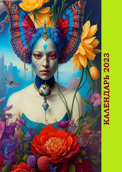 Обложка книги «Календарь-2023. Художественный стиль «Цветочный»»