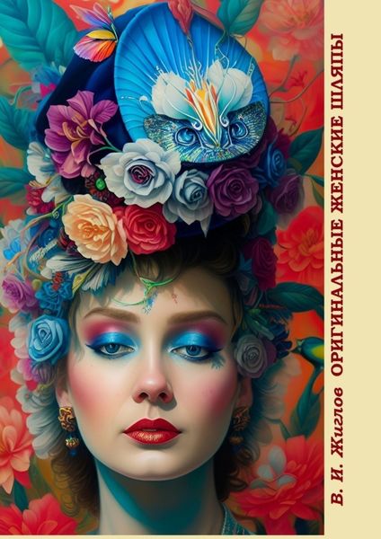 Обложка книги  «Оригинальные женские шляпы. Разработка женских головных уборов нейросетью»