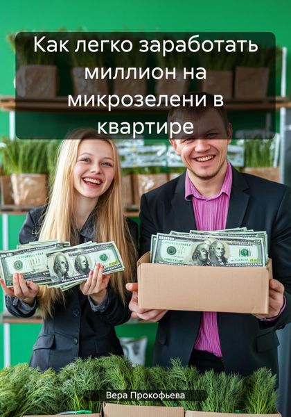 Обложка книги  «Как легко заработать миллион на микрозелени в квартире»