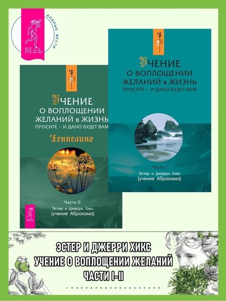 Обложка книги  «Учение о воплощении желаний в жизнь. Просите – и дано будет вам. Части I-II»