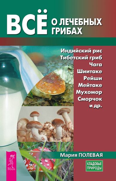 Обложка книги  «Всё о лечебных грибах»