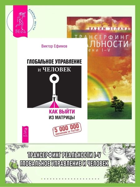 Обложка книги «Трансерфинг реальности: Ступени I-V. Глобальное управление и человек, или Как выйти из матрицы»