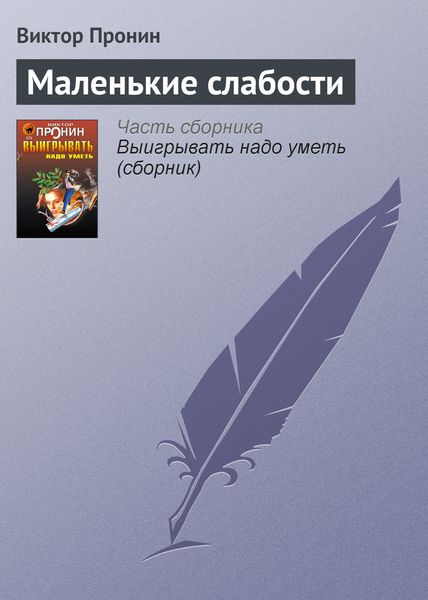 Обложка книги  «Маленькие слабости»