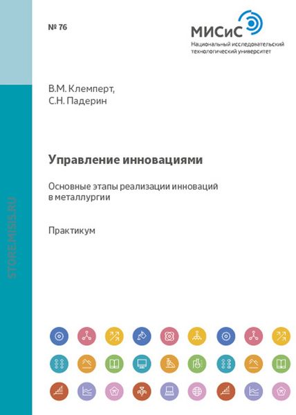 Обложка книги «Управление инновациями. Основные этапы реализации в металлургии»