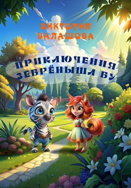 Обложка книги  «Приключения зебрёныша Бу»