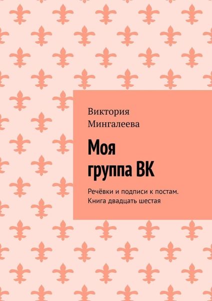 Обложка книги  «Моя группа ВК. Речёвки и подписи к постам. Книга двадцать шестая»