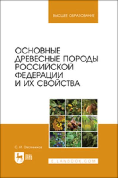 Обложка книги  «Основные древесные породы Российской Федерации и их свойства. Учебное пособие для вузов»