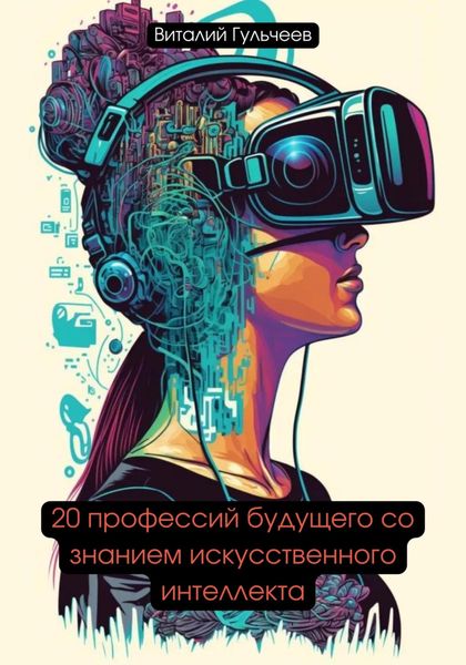 Обложка книги  «20 профессий будущего со знанием искусственного интеллекта»