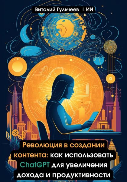 Обложка книги  «Революция в создании контента: как использовать ChatGPT для увеличения дохода и продуктивности»