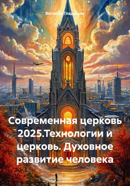 Обложка книги  «Cовременная церковь 2025.Технологии и церковь. Духовное развитие человека»