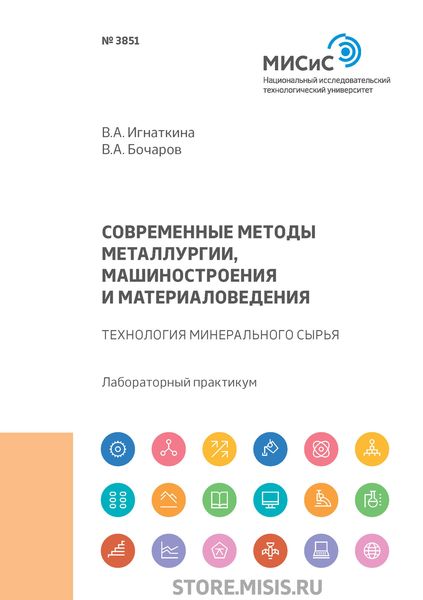 Обложка книги «Современные методы металлургии, машиностроения и материаловедения. Технология минерального сырья»