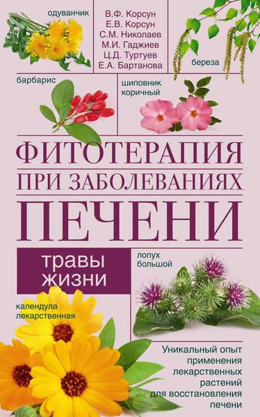 Обложка книги «Фитотерапия при заболеваниях печени. Травы жизни»