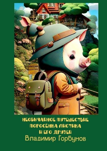 Обложка книги  «Необычайное путешествие поросёнка Листика и его друзей»