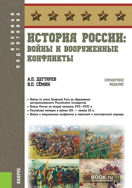 Обложка книги «История России: войны и вооруженные конфликты»