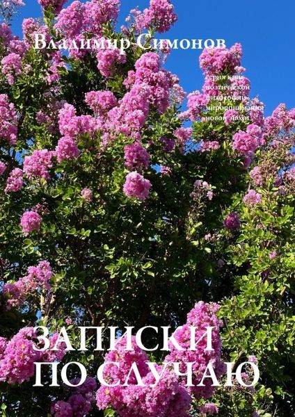 Обложка книги  «Записки по cлучаю. Серия книг поэтической философии миропонимания новой эпохи»