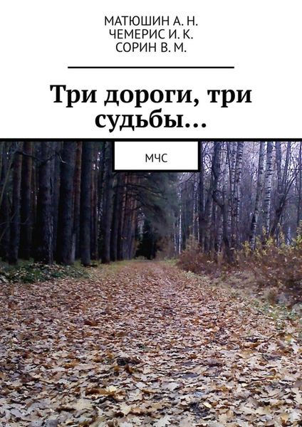 Обложка книги  «Три дороги, три судьбы… МЧС»