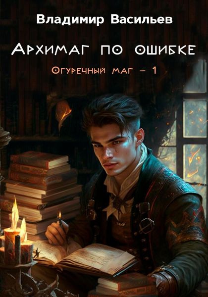 Обложка книги  «Архимаг по ошибке. Огуречный маг – 1»