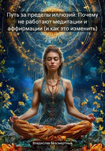 Обложка книги  «Путь за пределы иллюзий: Почему не работают медитации и аффирмации (и как это изменить)»