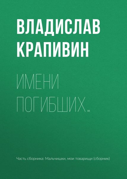 Обложка книги  «Имени погибших…»