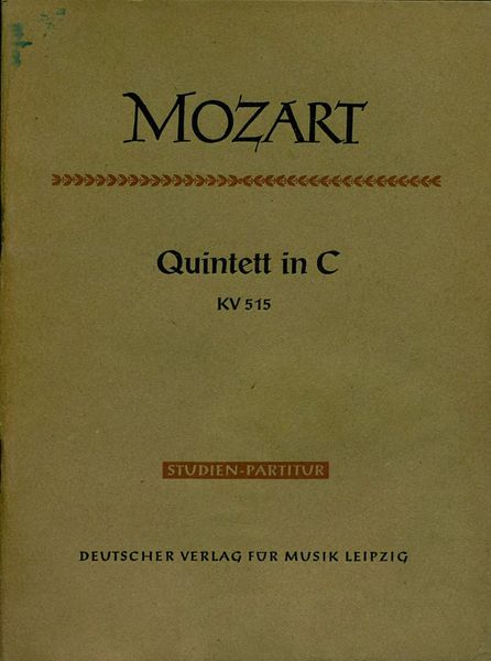 Обложка книги  «Quintett in C fur 2 Violinen, 2 Violen u. Violoncello»