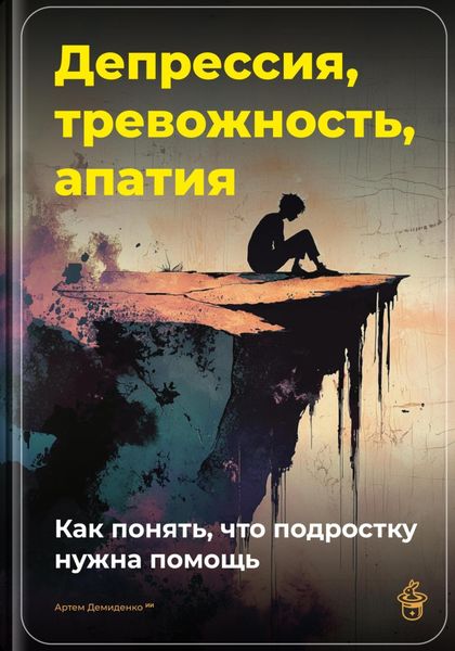 Обложка книги  «Депрессия, тревожность, апатия: Как понять, что подростку нужна помощь»