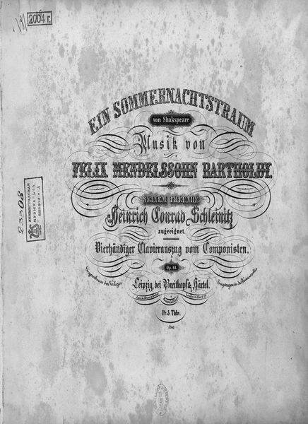 Обложка книги «Ein Sommernachtstraum vom Shakspeare»