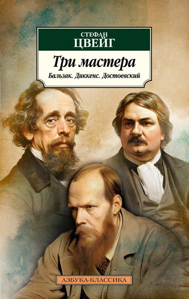 Обложка книги  «Три мастера. Бальзак. Диккенс. Достоевский»
