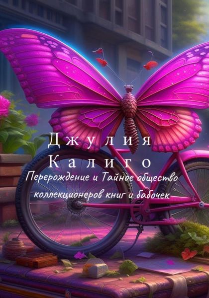Обложка книги «Джулия Калиго. Перерождение и Тайное общество коллекционеров книг и бабочек»