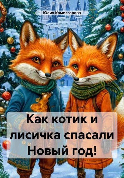 Обложка книги  «Как котик и лисичка спасали Новый год!»