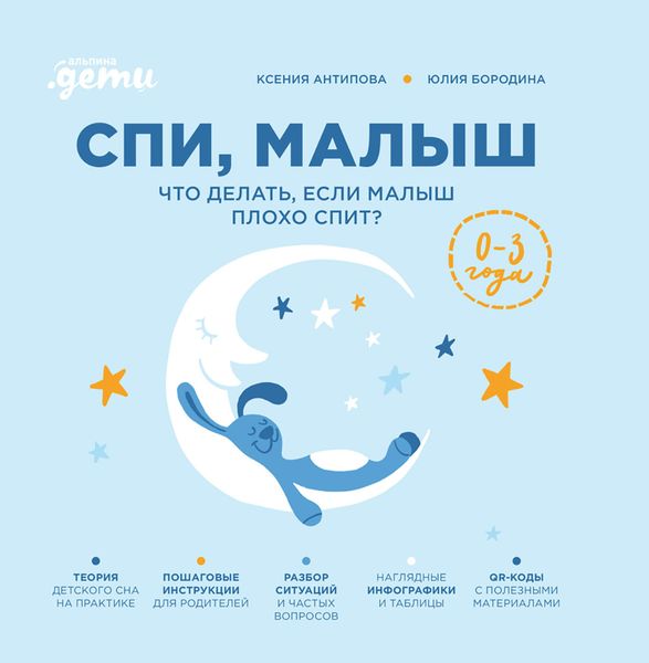 Обложка книги  «Спи, малыш: Что делать, если малыш плохо спит?»
