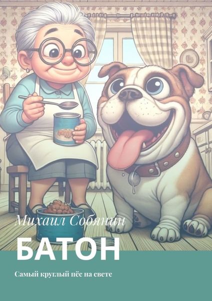 Обложка книги  «Батон. Самый круглый пёс на свете»