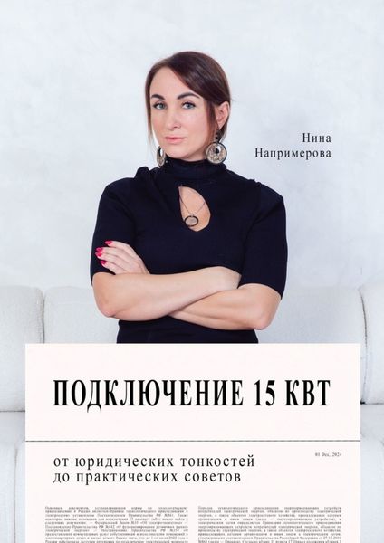 Обложка книги  «Подключение 15 кВт. От юридических тонкостей до практических советов»