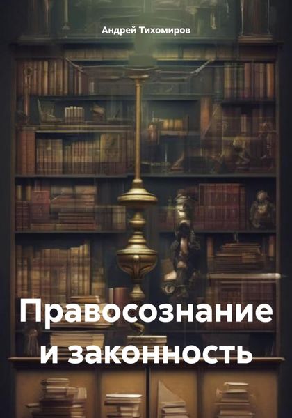 Обложка книги  «Правосознание и законность»
