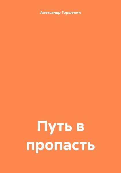Обложка книги  «Путь в пропасть»