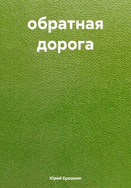 Обложка книги  «обратная дорога»