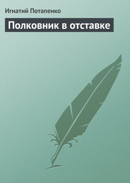 Обложка книги  «Полковник в отставке»