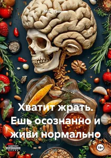 Обложка книги  «Хватит жрать. Ешь осознанно и живи нормально»