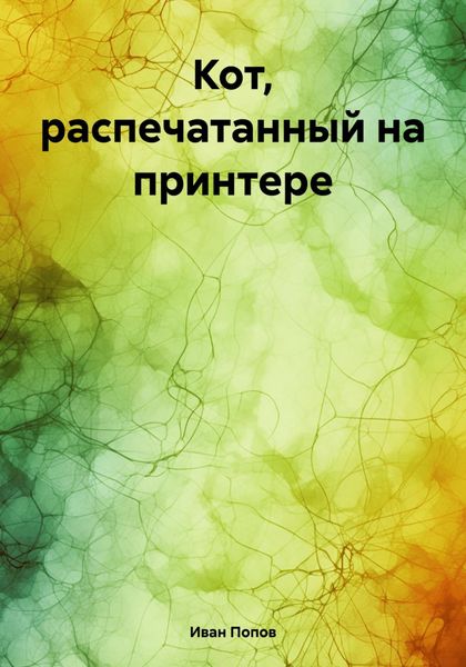 Обложка книги  «Кот, распечатанный на принтере»