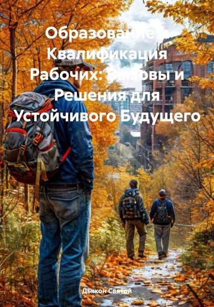 Обложка книги  «Образование и Квалификация Рабочих: Вызовы и Решения для Устойчивого Будущего»