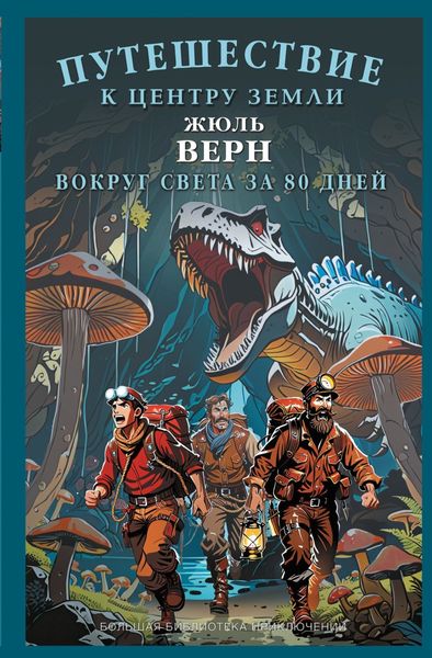 Обложка книги  «Путешествие к центру Земли. Вокруг света в восемьдесят дней»